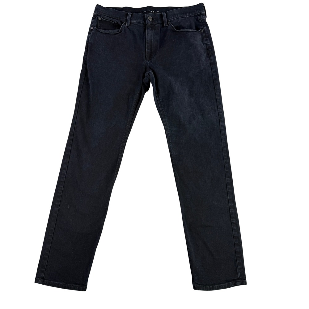 Mott & Bow Jeans Mens 32x32 Black Jay Slim Fit Rinsed Stretch Denim Pants